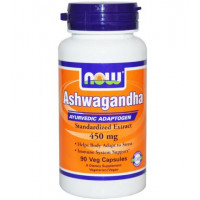 ASHWAGANDHA 450MG (Ginseng Indiano) - 90 cáps. - NOW FOODS