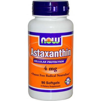Astaxantina 4mg - 90 softgels - Now Foods 
