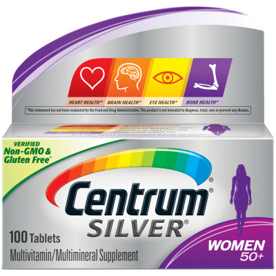 Centrum Silver Mulher 50+ (Women) | Multivitamínico | 100 cápsulas