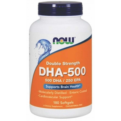 DHA 500 (omega) - Now Foods - 180 Softgels