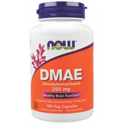DMAE 250mg (Dimetiletanolamina) - 100 Cáps - Now 