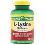 Lisina 1000mg (L-Lysine) - 100 Tablets - Spring Valley