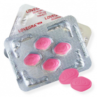 Lovegra 100mg (Estimulante Feminino) cartela com 4 comprimidos