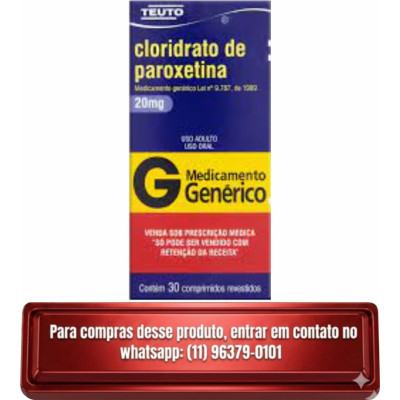 Paroxetina 20mg c/ 30 Compr. Paroxetina 20mg c/ 30 Compr.