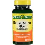 Resveratrol 250mg - 30 softgels - Marca Spring Valley