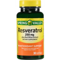 Resveratrol 250mg - 30 softgels - Marca Spring Valley