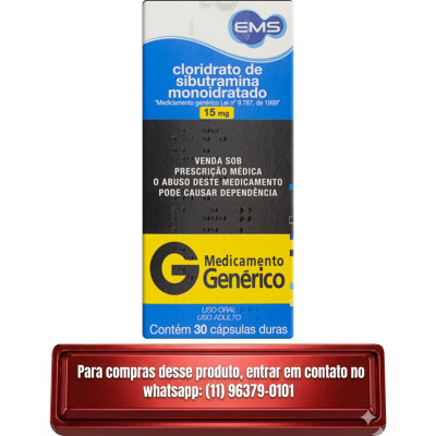 Sibutramina 15mg c/ 30 cápsulas Sibutramina 15mg c/ 30 cápsulas
