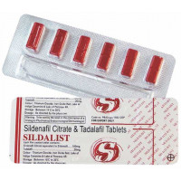 Estimulante Masculino 120mg (Sildalist) - cartela com 6 comprimidos