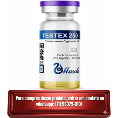 Testex 250mg c/ 10ml - Cipionato de Testosterona - Muscle Pharma Testex 250mg c/ 10ml - Cipionato de Testosterona - Muscle Pharma