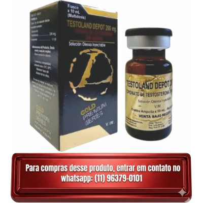 Cipionato de Testosterona 200mg c/ 10ml -Deposteron - Landerlan Gold