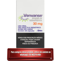 Venvanse 30mg c/ 28 cáps.