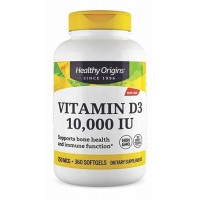 Vitamina D3 10.000 ui 360 Softgels - marca Healthy Origins