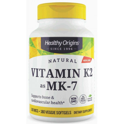 Vitamina K2 (MK-7) -100 mcg - Healthy Origins - 180 softgels