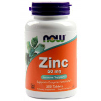 Zinco 50mg - 250 Tablets - Now Foods